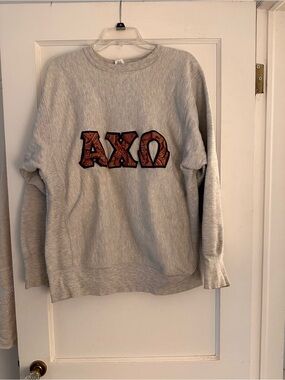 Vintage AXO Champion Gray Crewneck sweatshirt!